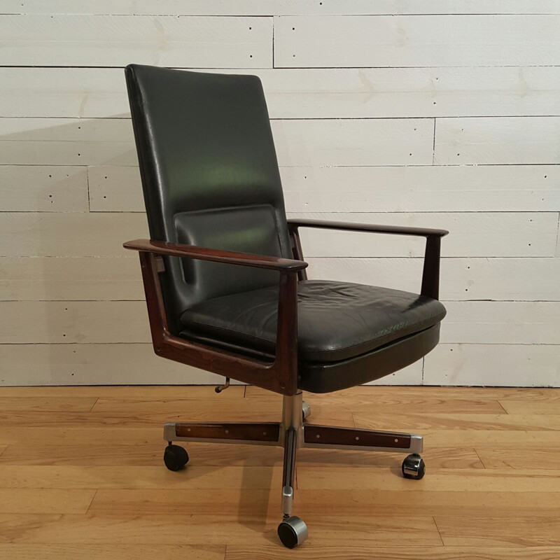 Office armchair in rosewood by Arne Vodder - 1960s