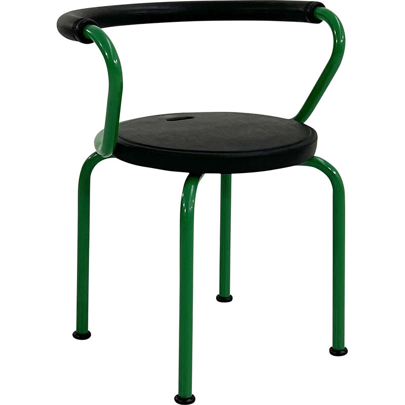 Vintage groene fauteuil van Airon, 1980