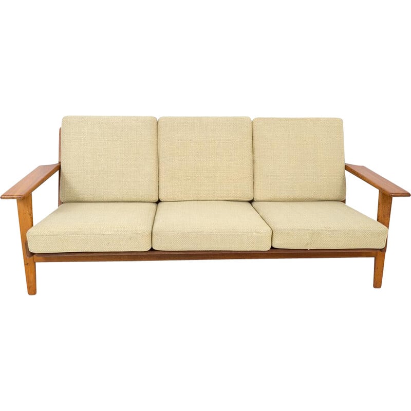 Vintage teak model Ge 290 3-seater sofa by Hans J. Wegner for Getama