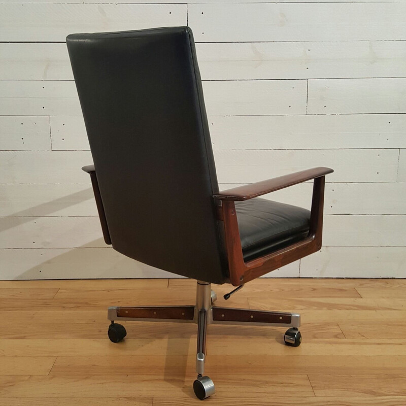 Office armchair in rosewood by Arne Vodder - 1960s
