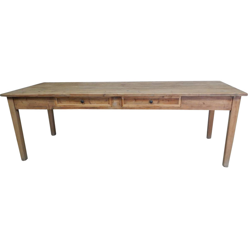 Vintage dennenhouten tafel, 1960