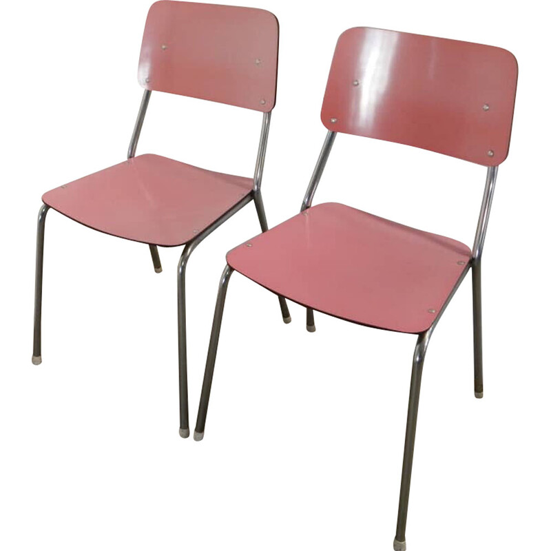 Pareja de sillas vintage de formica, 1970