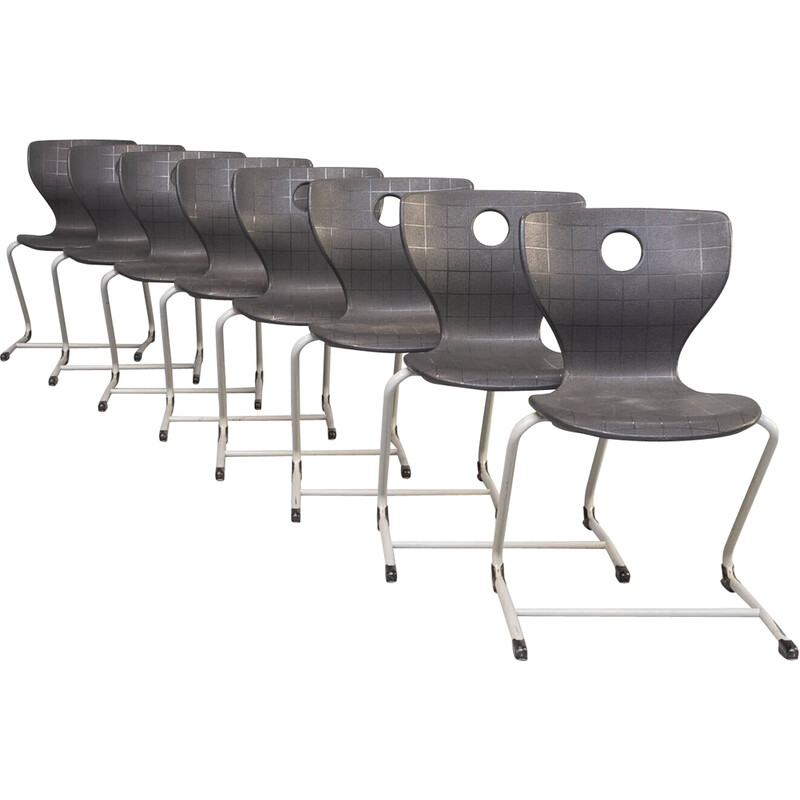 Ensemble de 8 chaises vintage 'Pantoswing LuPo' de Verner Panton pour Vs furniture