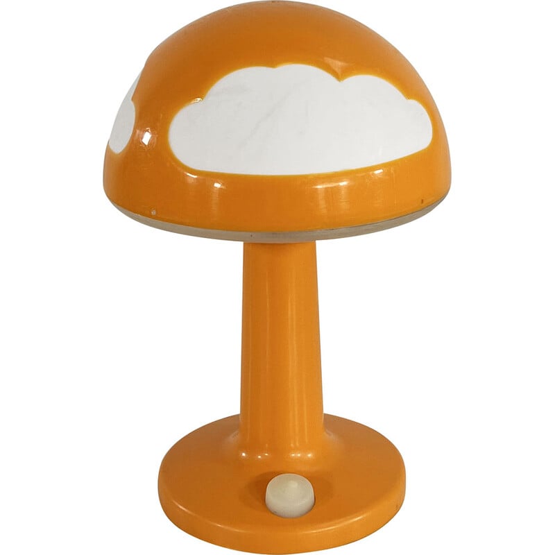 Candeeiro de mesa Skojig Cloud laranja Vintage de Henrik Preutz para Ikea, 1990