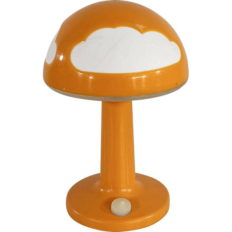 Lámpara de sobremesa vintage Skojig Cloud naranja de Henrik Preutz para Ikea, años 90