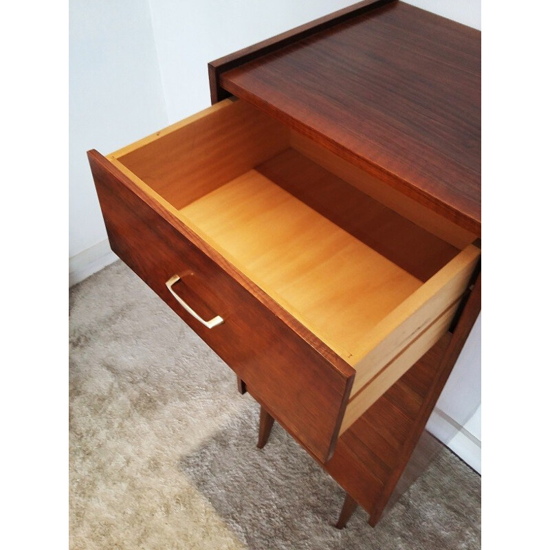 5 drawers chiffonier in rosewood - 1950s