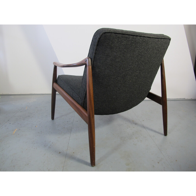 Fauteuil lounge vintage en teck, Hartmut Lohmeyer pour Wilkhahn - 1950 