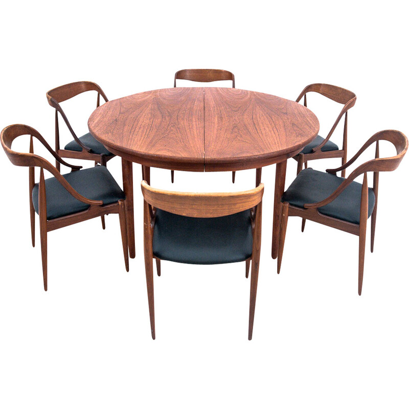 Set da pranzo vintage in teak di Johannes Andersen per Uldum Mobelfabrik, 1960