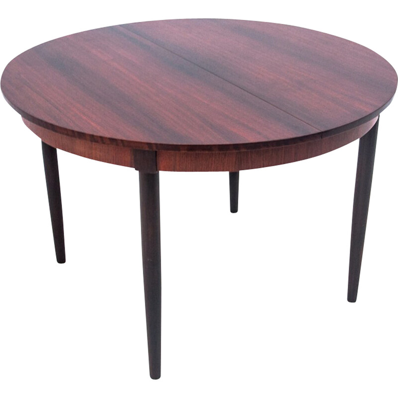 Mesa redonda Vintage Rosewood, Dinamarca 1960