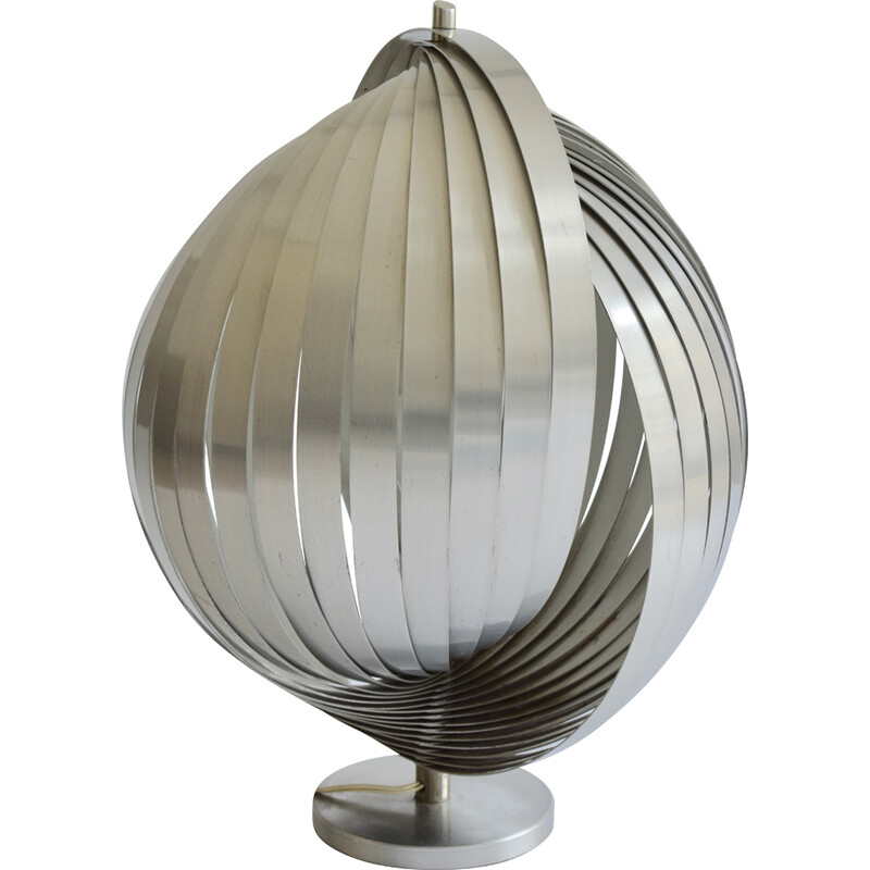 Lampe de table vintage "Lune" d'Henri Mathieu, France 1970