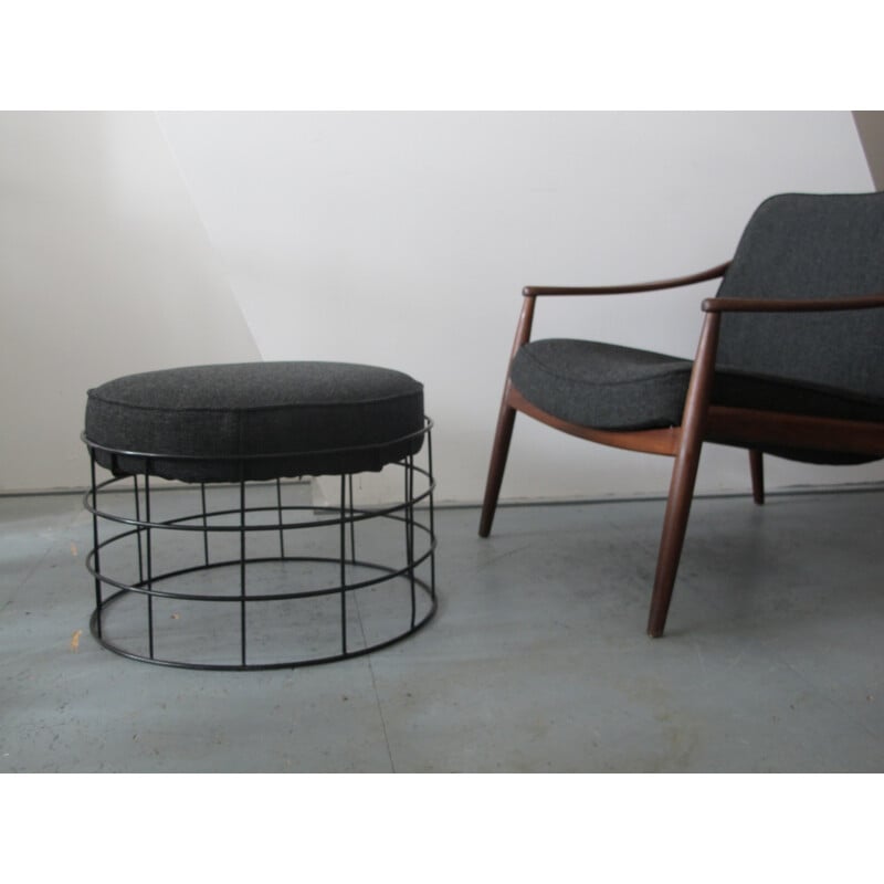 T1 Wire Stool by Verner Panton for Plus Linje, 1950s