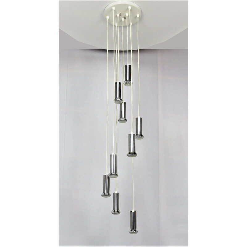 Vintage waterfall pendant lamp by Raak, 1970s