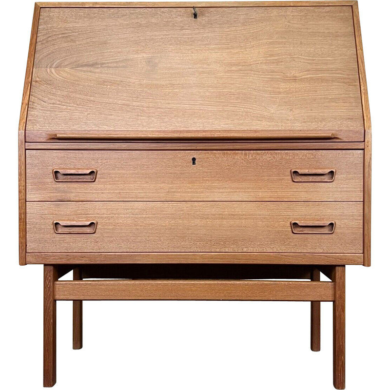 Vintage teak secretary by Arne Wahl Iversen for Vinde Møbelfabrik, 1960s-1970s