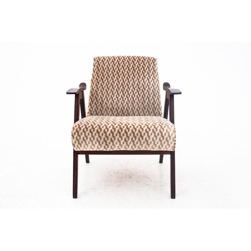 Vintage beige fauteuil, Polen 1960