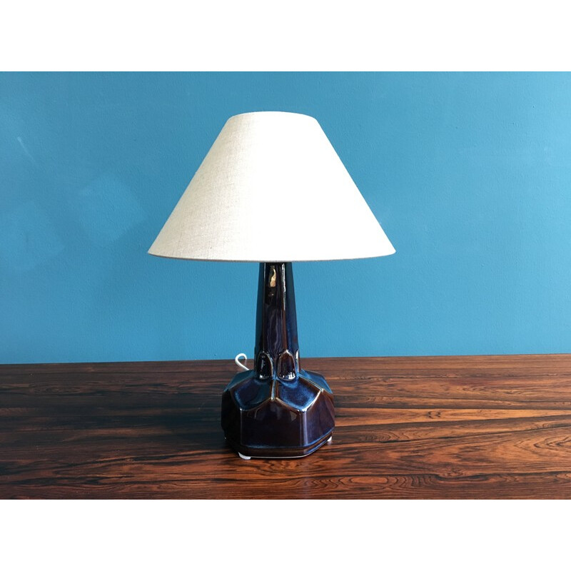 Danish Ceramic Table Lamp by Einar Johansen for Soholm Stentoj - 1960s