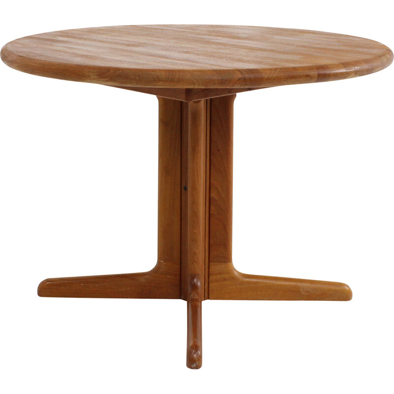 Vintage extendable round table in teak for Gudme Mobelfabrik, Denmark 1960