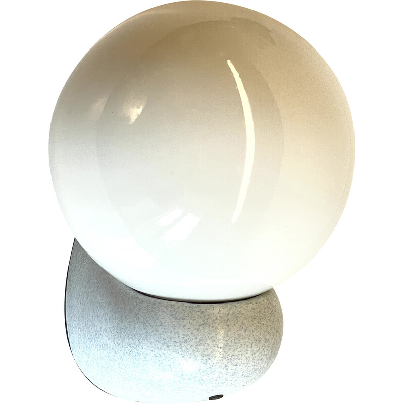 Vintage wall lamp in opaline glass, France 1970