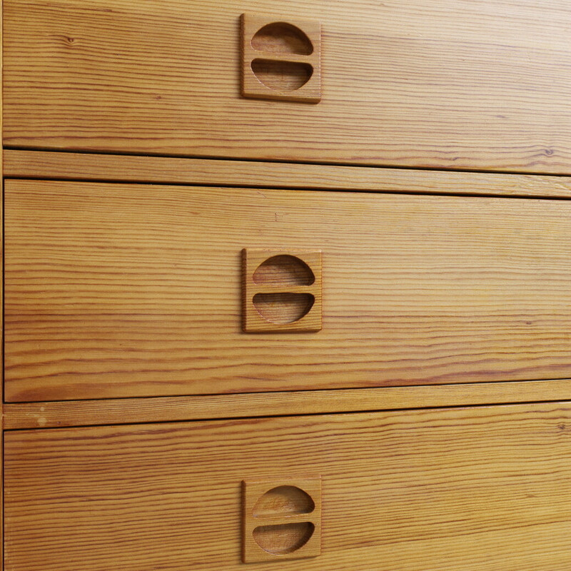 Vintage chest of drawers in pinewood, 1970s