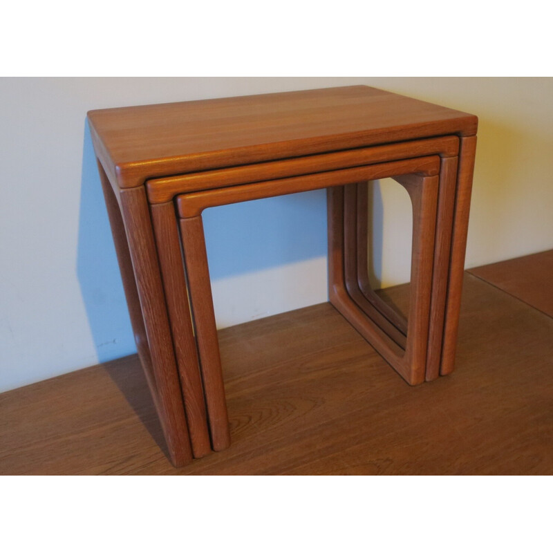 Mid-century Danish teak nesting tables by B R Gelsted, 1960s