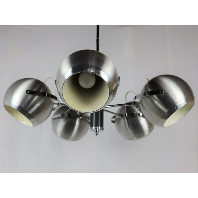 Vintage metal Eyeball pendant lamp, 1960