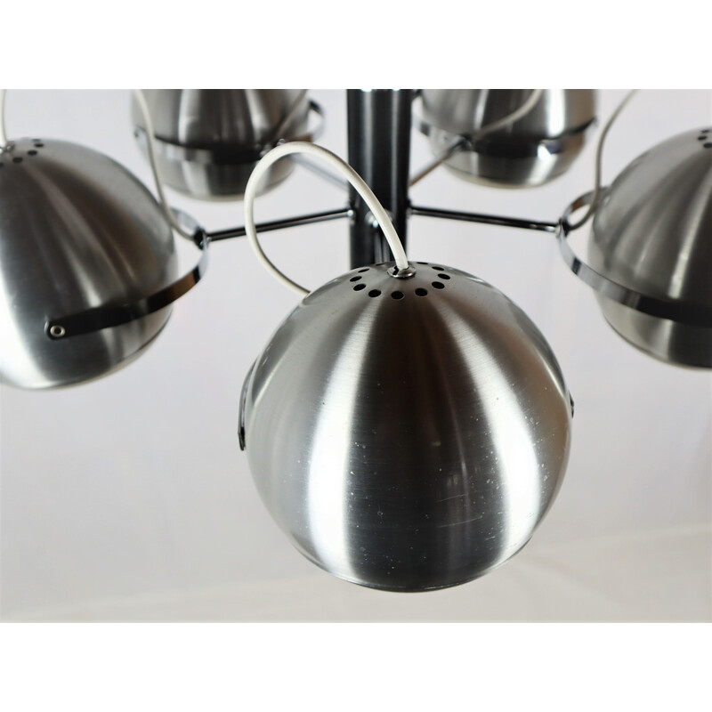 Vintage metal Eyeball pendant lamp, 1960