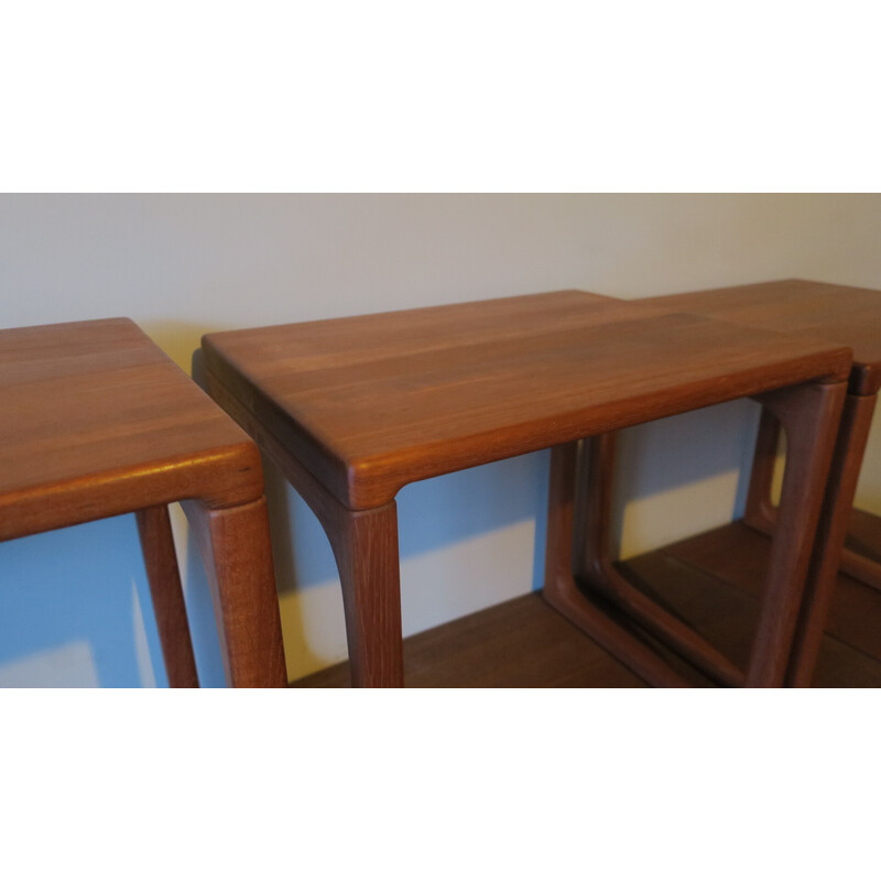 Mid-century Danish teak nesting tables by B R Gelsted, 1960s