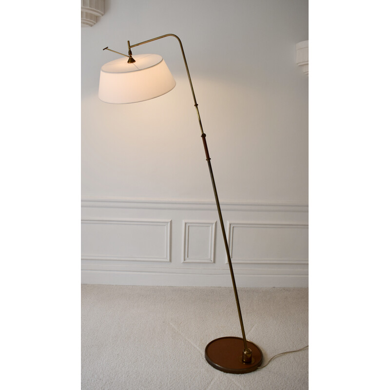 Lámpara de pie vintage de Maison Lunel, Francia 1950
