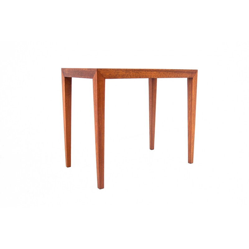 Vintage teak coffee table by Haslev Møbelfabrik, Denmark 1960s