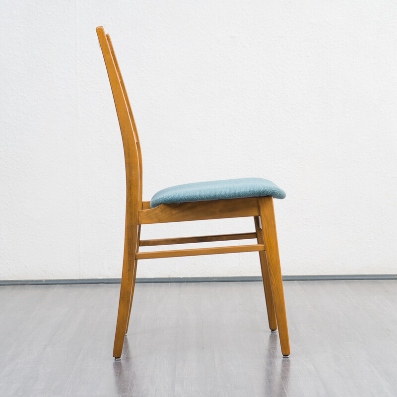 Ensemble de 4 chaises vintage en hêtre, 1960