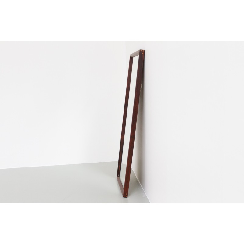 Vintage rosewood mirror by Kai Kristiansen for Aksel Kjersgaard, Denmark 1960