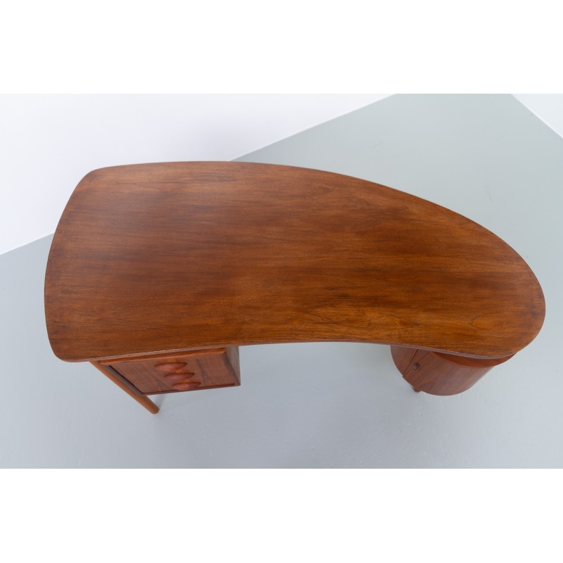 Scrivania vintage in teak, Danimarca 1950