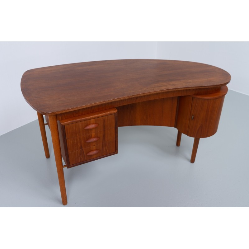 Vintage teak desk, Denmark 1950