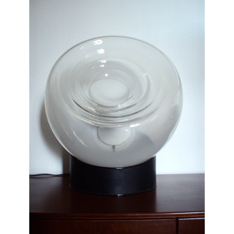 Lampe de table italienne en verre soufflé de Murano - 1960