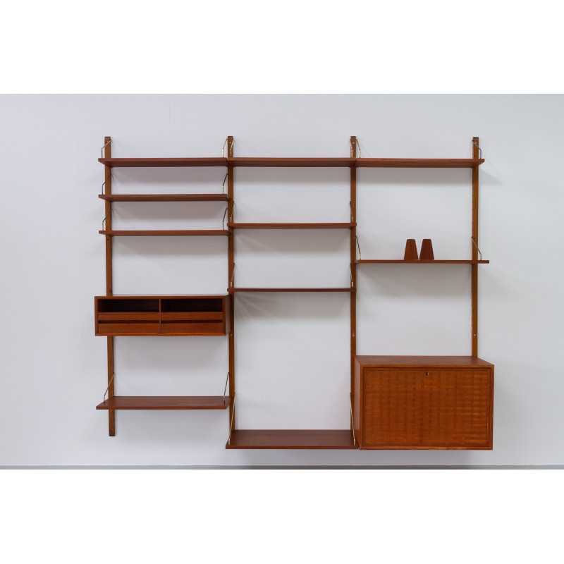 Vintage modular teak wall unit by Poul Cadovius for Cado, Denmark 1960