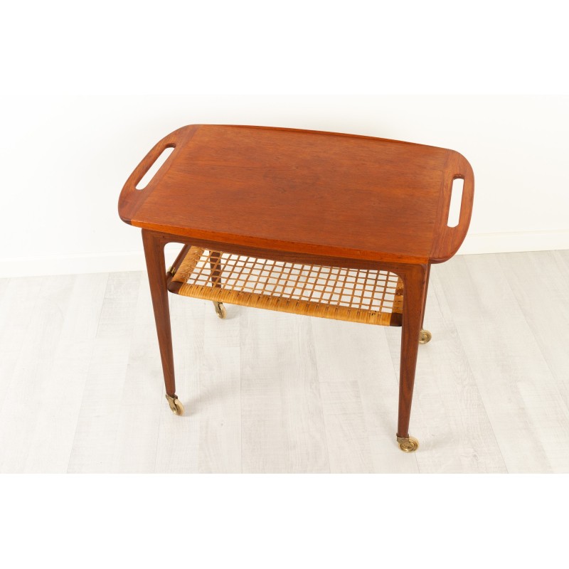 Carrello vintage in teak, Danimarca 1960