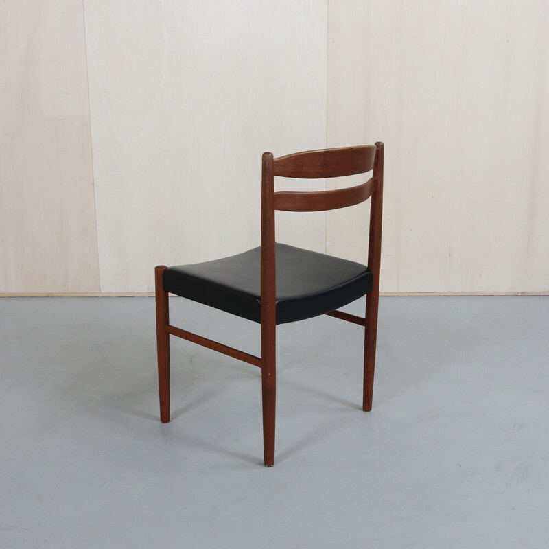 Set van 4 vintage teakhouten stoelen van Carl Ekström voor Albin Johansson en Söner