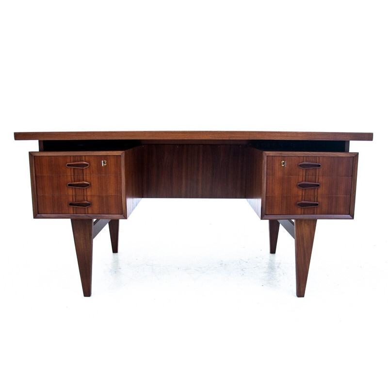 Scrivania vintage in teak, Danimarca 1960