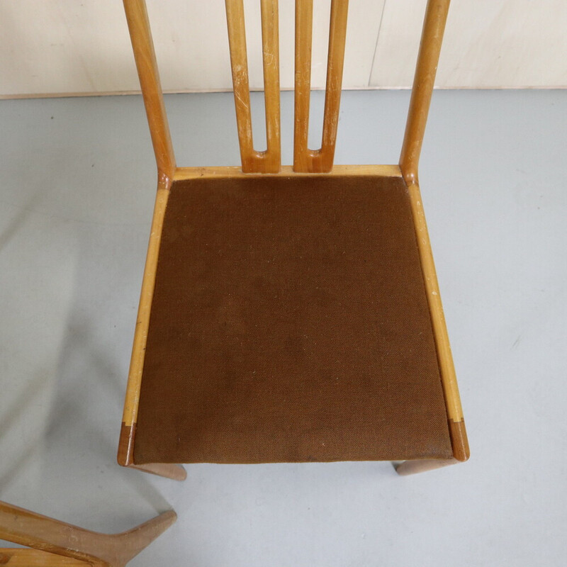 Conjunto de 6 cadeiras de vindima para Lübke, 1960