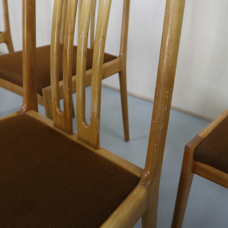 Conjunto de 6 cadeiras de vindima para Lübke, 1960