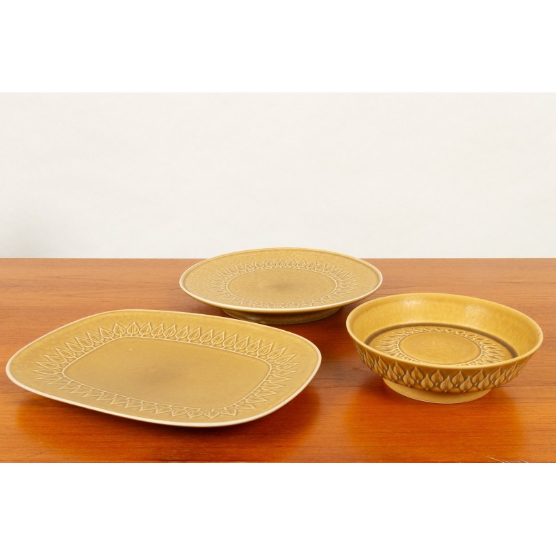 Vintage ceramic tableware set by Jens Quistgaard for Kronjyden, Denmark 1960