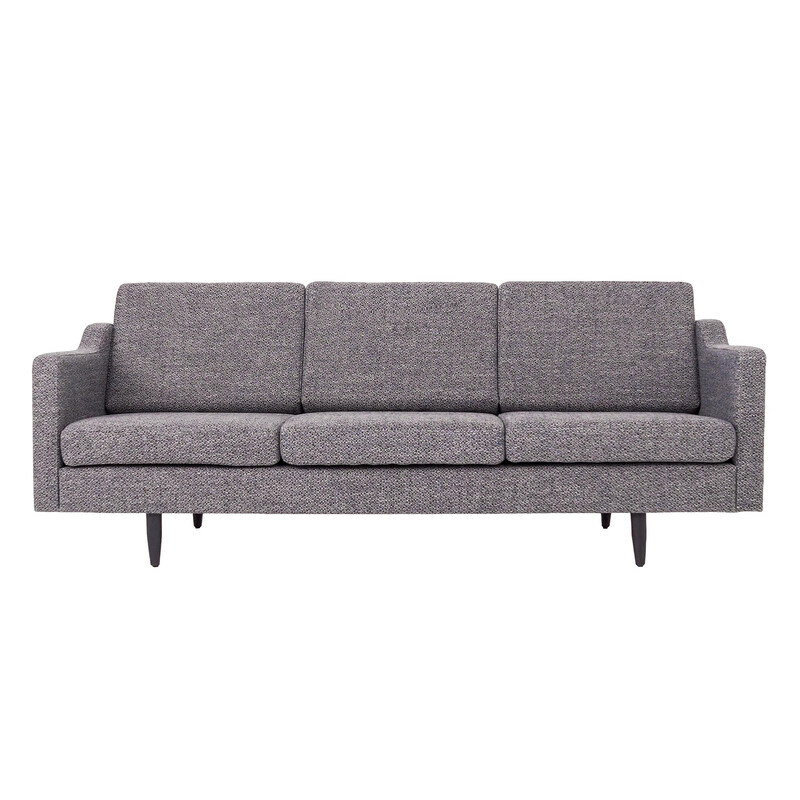 Divano scandinavo vintage Bodo in grigio misto