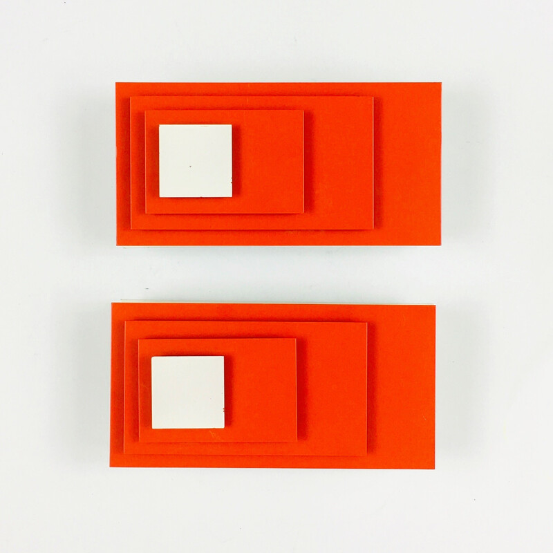 Pair of vintage wall lamps by Egon Hillebrand for Hillebrand, Germany 1970
