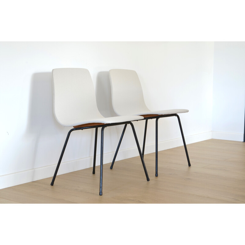 Pair of chairs model Papyrus by Pierre GUARICHE for Steiner - 1950s