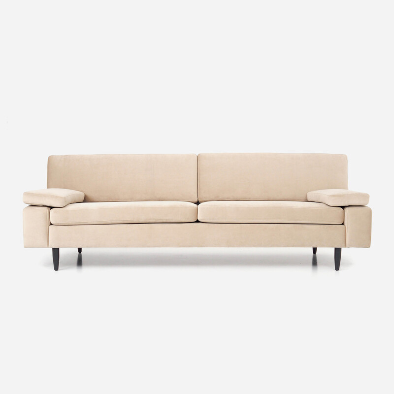 Vintage sofa Helsinki in beige velour