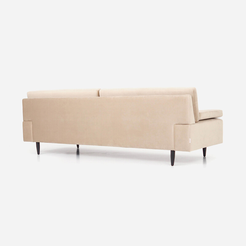 Vintage sofa Helsinki in beige velour