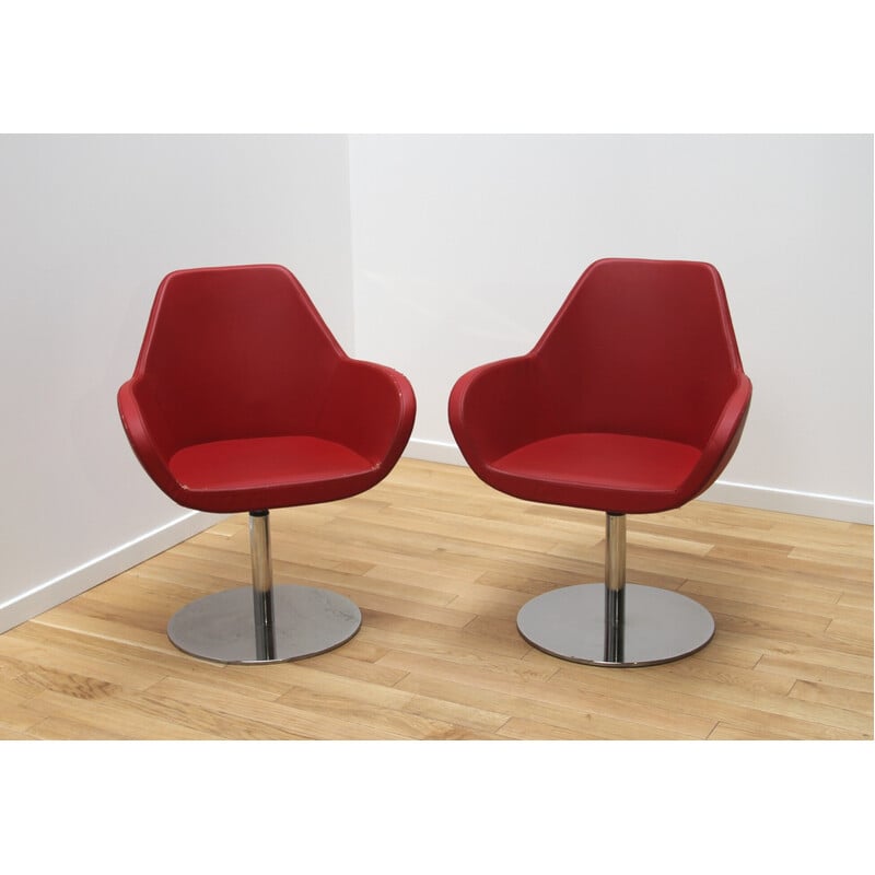 Pair of vintage office chairs Bip