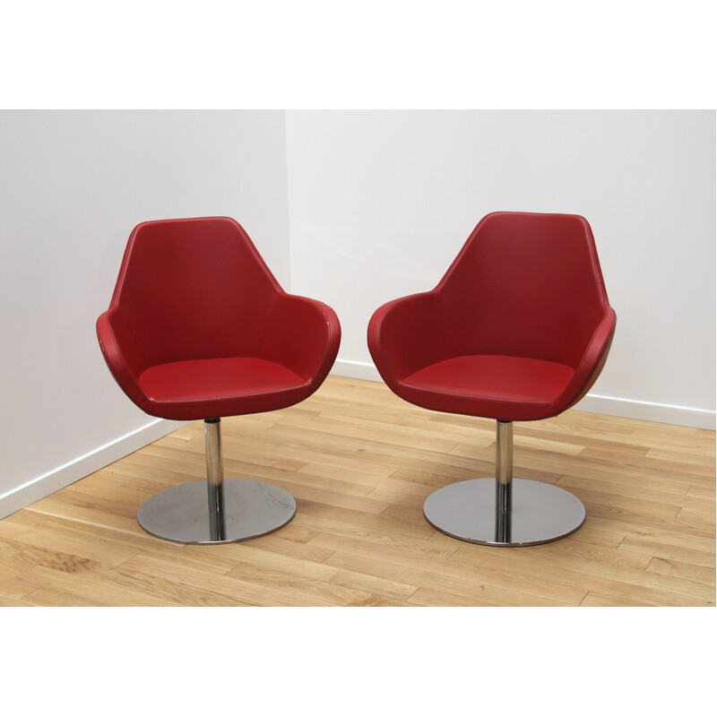 Pair of vintage office chairs Bip