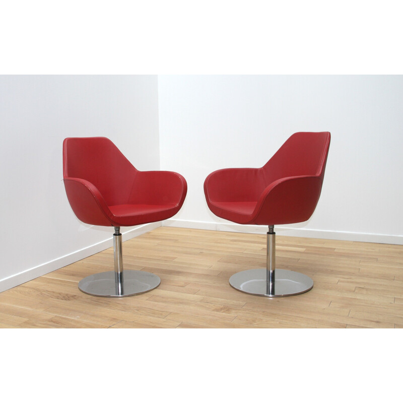 Pair of vintage office chairs Bip