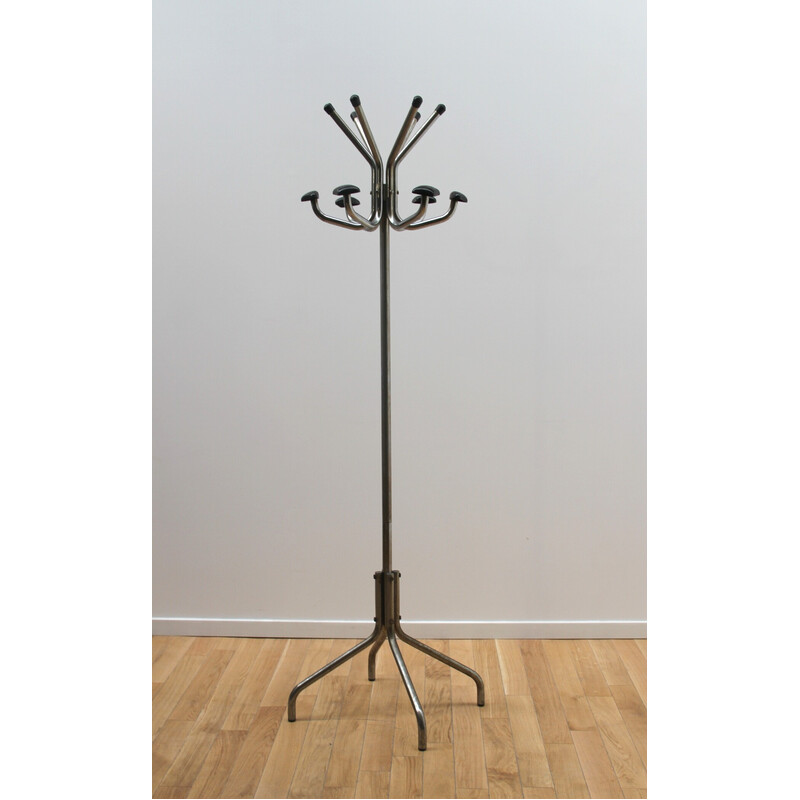 Vintage coat rack in chromed steel, 1970