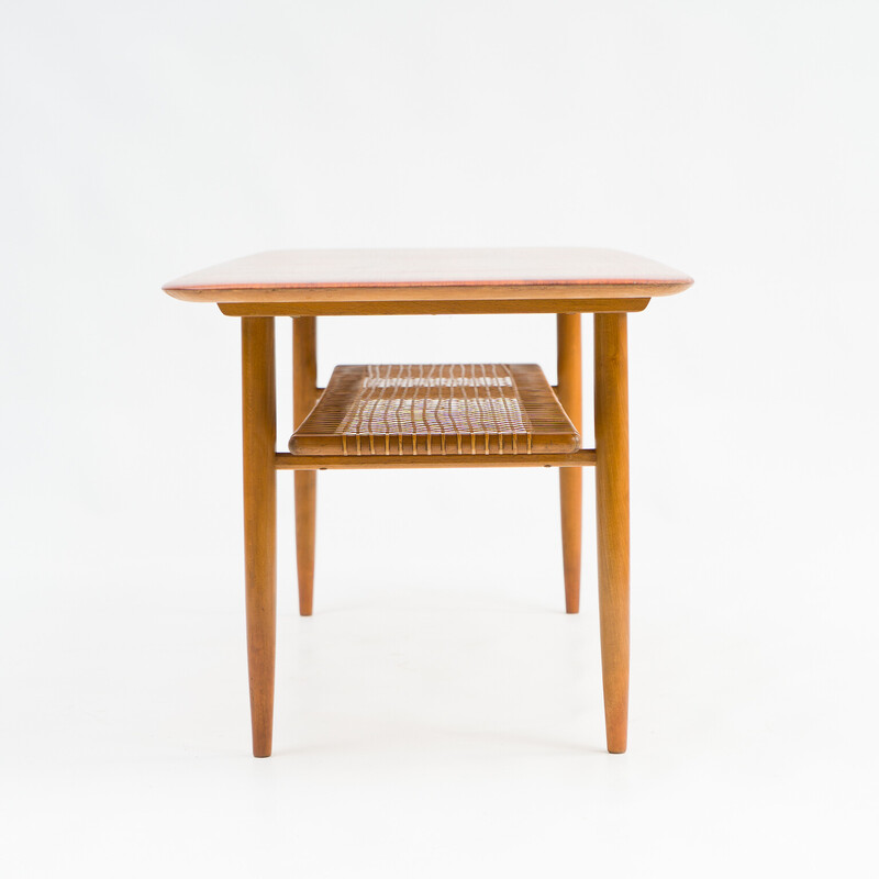 Vintage Scandinavian teak coffee table, 1950